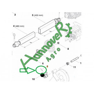 Штіфт пружинний Optima Kverneland KG01203500 (AC652387, АС652387))